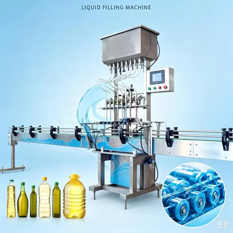 Automatic Liquid Filling Machine Reliable Precision Bottle Filler Adjustable Filling Range Stainless Steel Industrial Solution