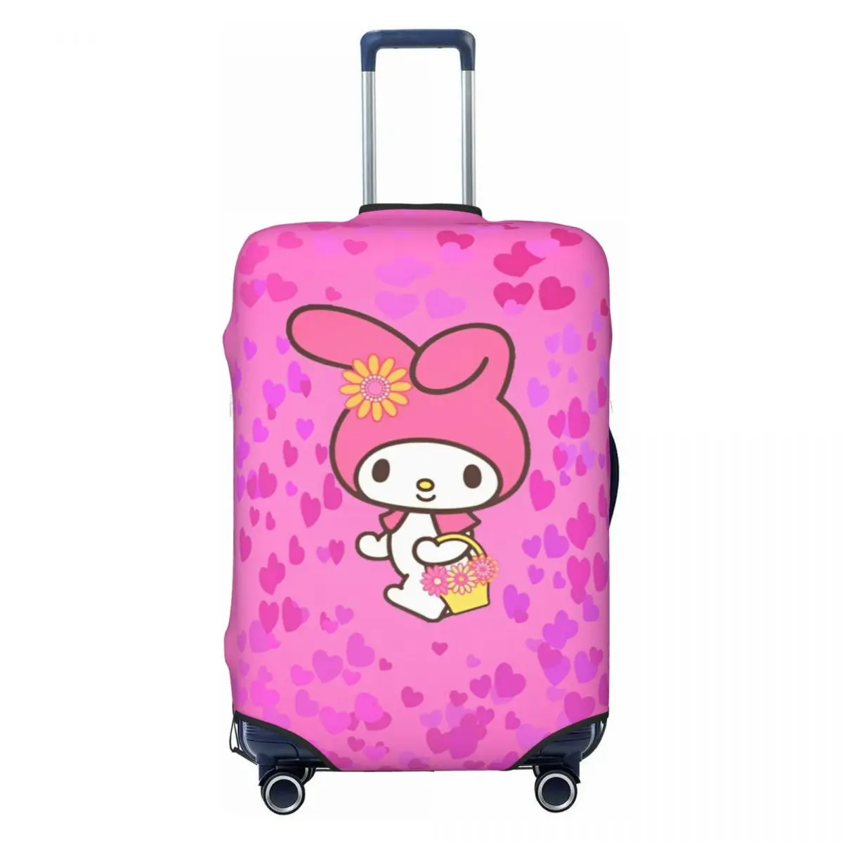 

Kawaii My Melody Anime Suitcase Cover Useful Cruise Trip Protector Luggage Accesories Vacation