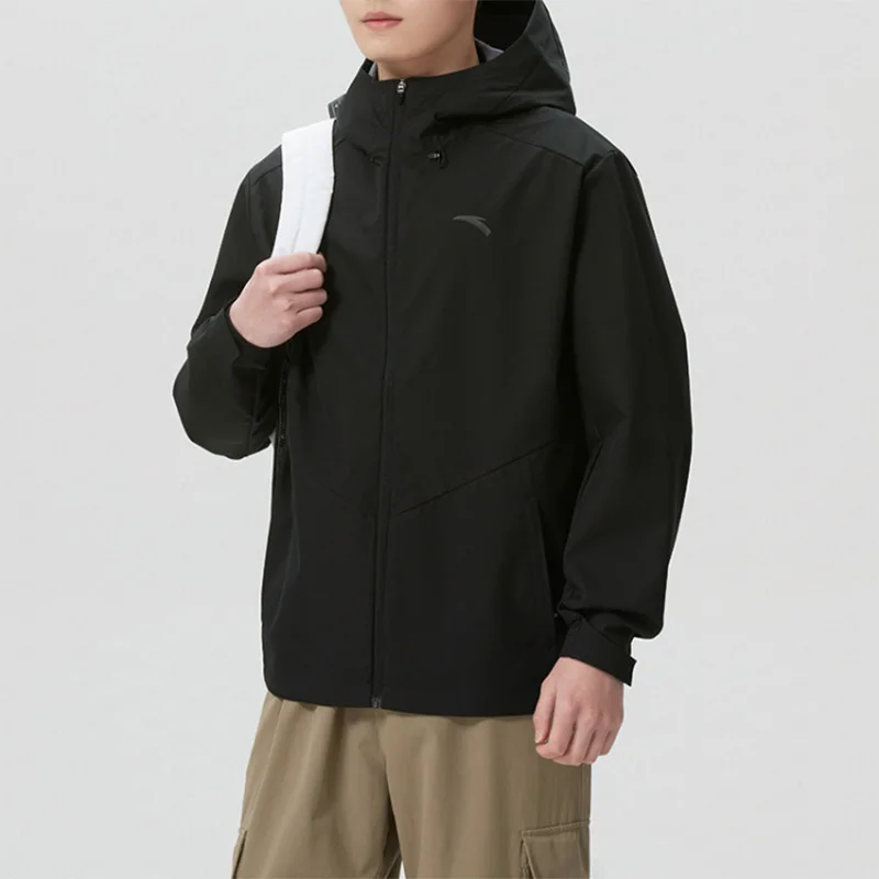 ANTA Men's Woven Hooded Jacket 2026 Spring/Summer Model Outdoor Sports Outing Commuting Coat Casual Wear 452520214-4