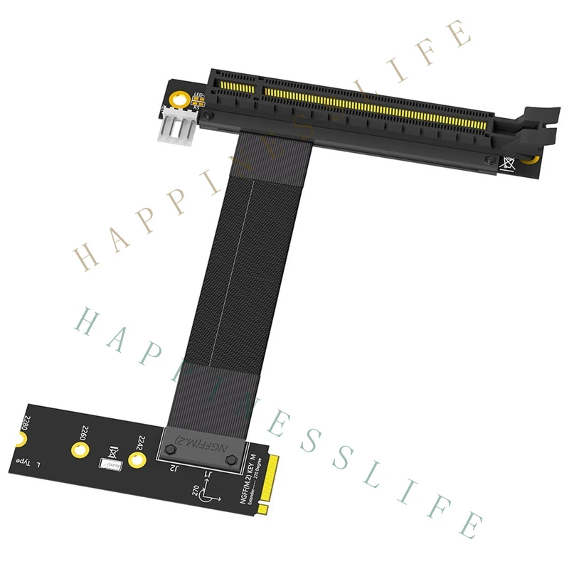 GR+   M.2 NGFF Key M to PCIe 16x  Card Riser Adapter Card, Nvme to PCI-Express7409