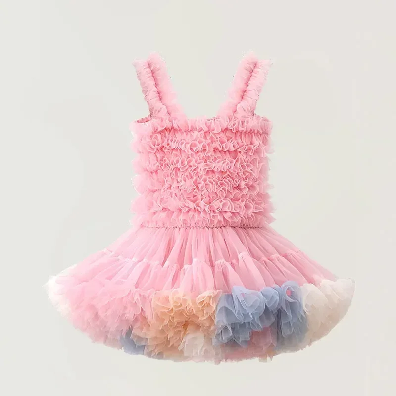 Girls Tutu Dress for Girls Baby Ball Gown Princess Party Vestido Casual Ruffled Bubble Photography Dresses Children Clothes