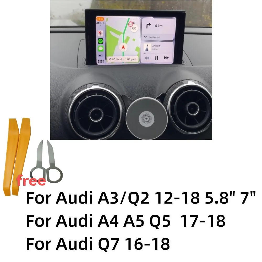 Wireless Apple CarPlay Interface Android Auto Decoder For Audi A3 2013-2018 AirPlay Mirror Link Youtube Car Play