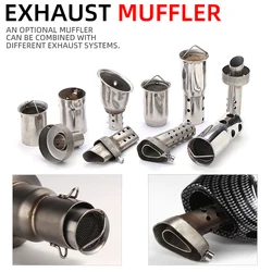Universal Front Mid End Catalyst DB Killer for Motorcycle Exhaust Muffler Noise Sound Eliminator