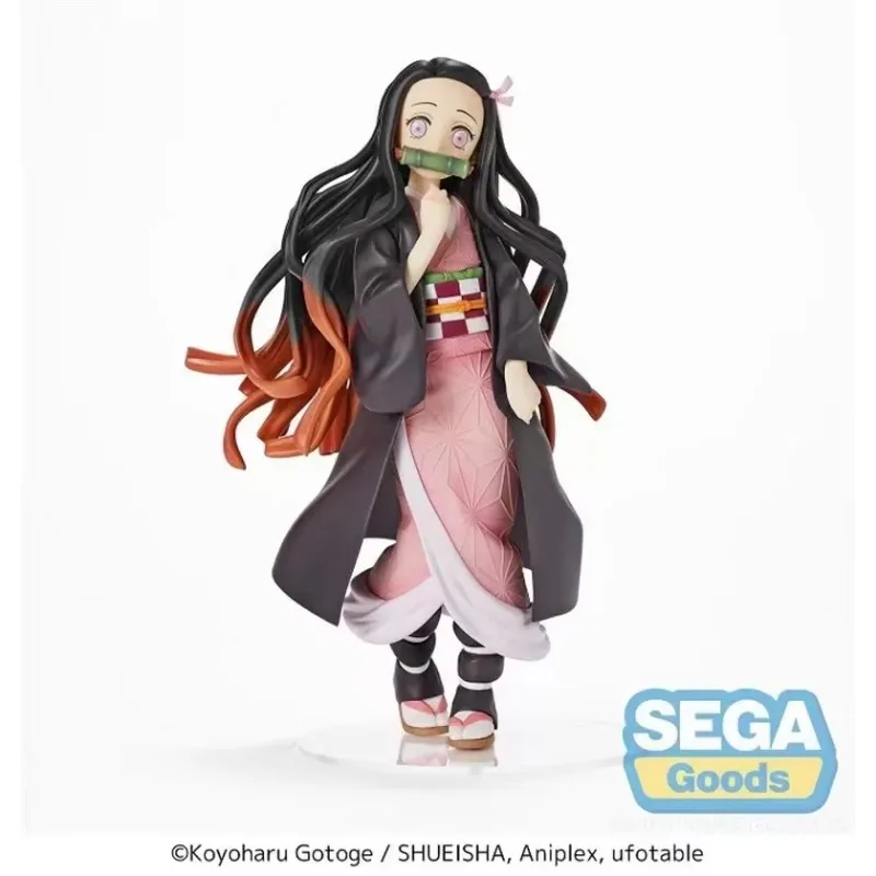 In Stock SEGA Genuine Original Demon Slayer Kamado Tanjirou Nezuko PVC Anime Figures Toys Collection Gifts view 3