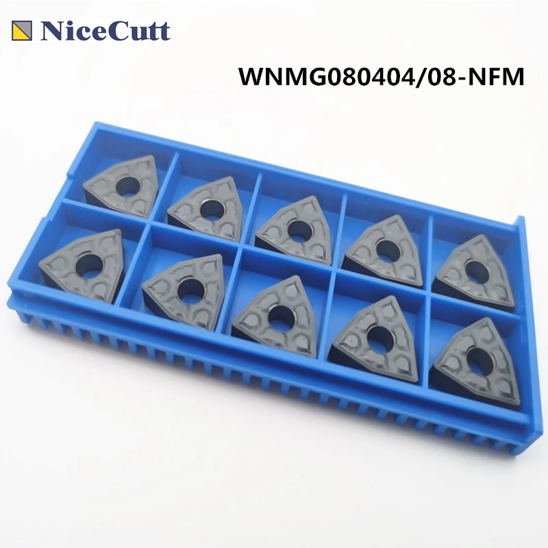 

CNC10pcs WNMG080404-NFM WNMG080408-NFM Carbide Turning Inserts Tungsten Lathe Tool for DWLNR2020K08 DWLNR2525M08