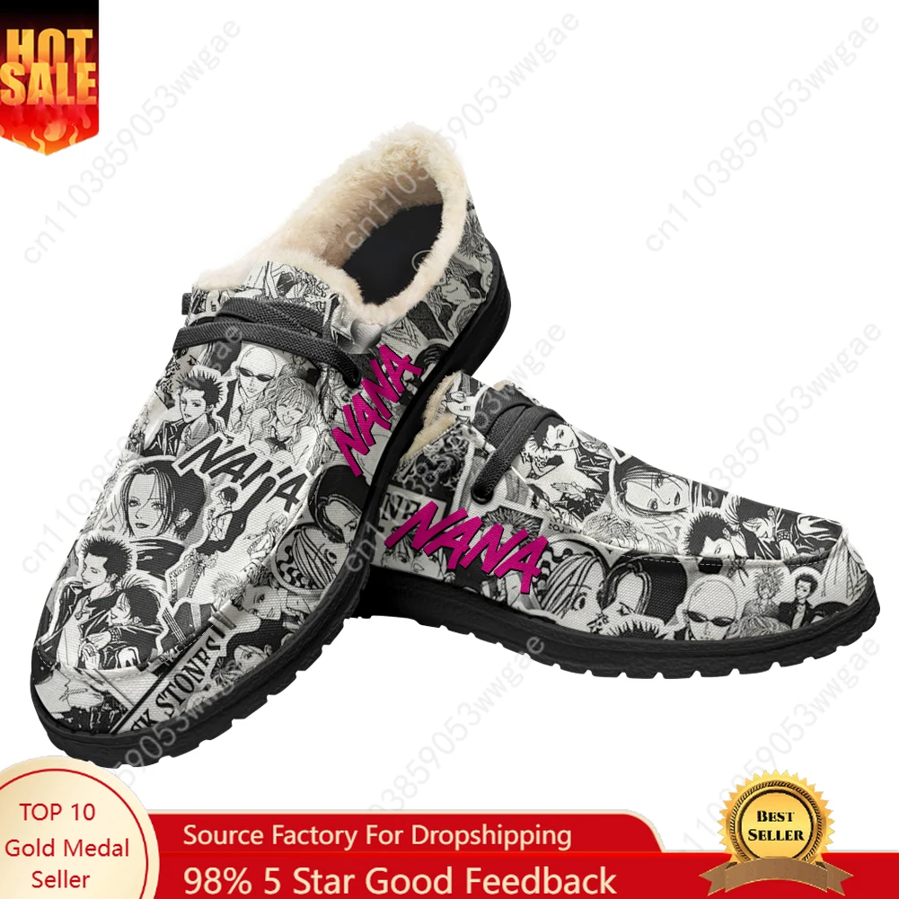 

NANA Velvet Flat Shoe Mens Womens Fashion Warm Casual Shoe Indoor Outdoor Light Shoe Couple Personalized Customized Couple Shoes