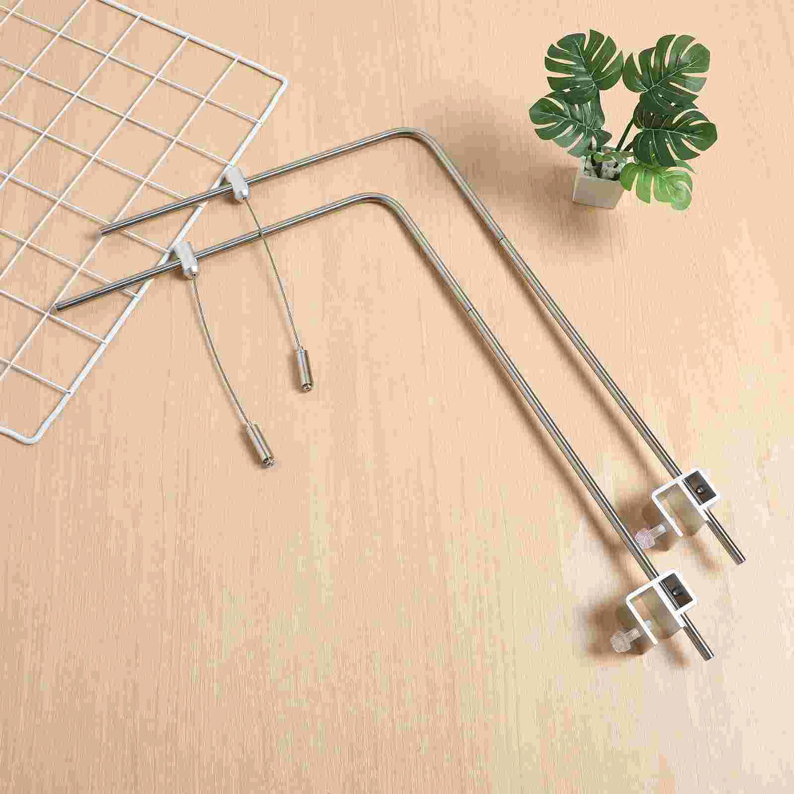 Filter Fish Tank Light Stand Hanging Bracket Ultra Thin Silver Aluminum Alloy Heater