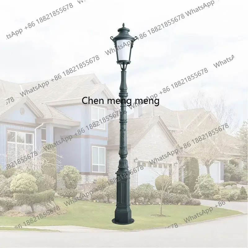 X188 3M LED European single head fine cast aluminum garden light retro classic park villa outdoor light