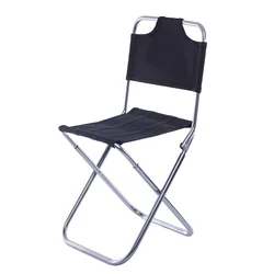 Chaise de camping pliante portable, tabouret d'extérieur, chaise de pêche, chaise de randonnée