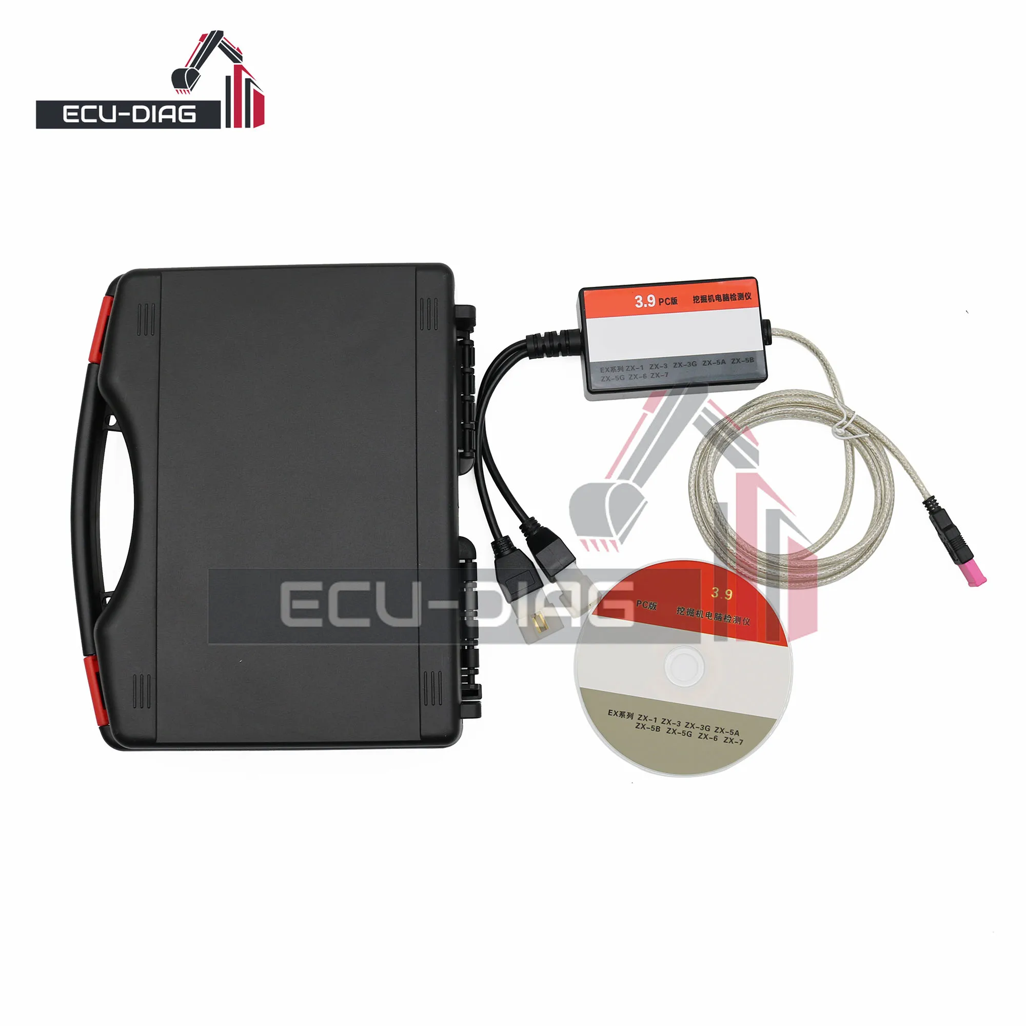 MPDR3.9 مع برنامج لشركة هيتاشي EX ZAX 60 70 120 200 210 350 470 أداة تشخيصية أداة محول كاشف الأخطاء