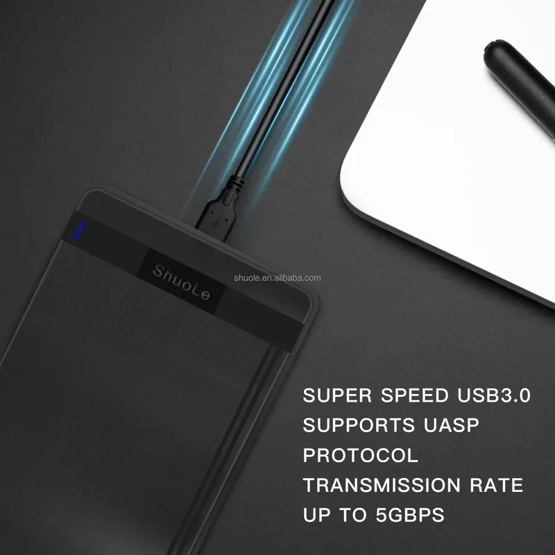 BOLRZO Hot-selling 2.5-inch hard disk drive case 5gb/s custom portable interface Usb3.0 laptop hard disk case