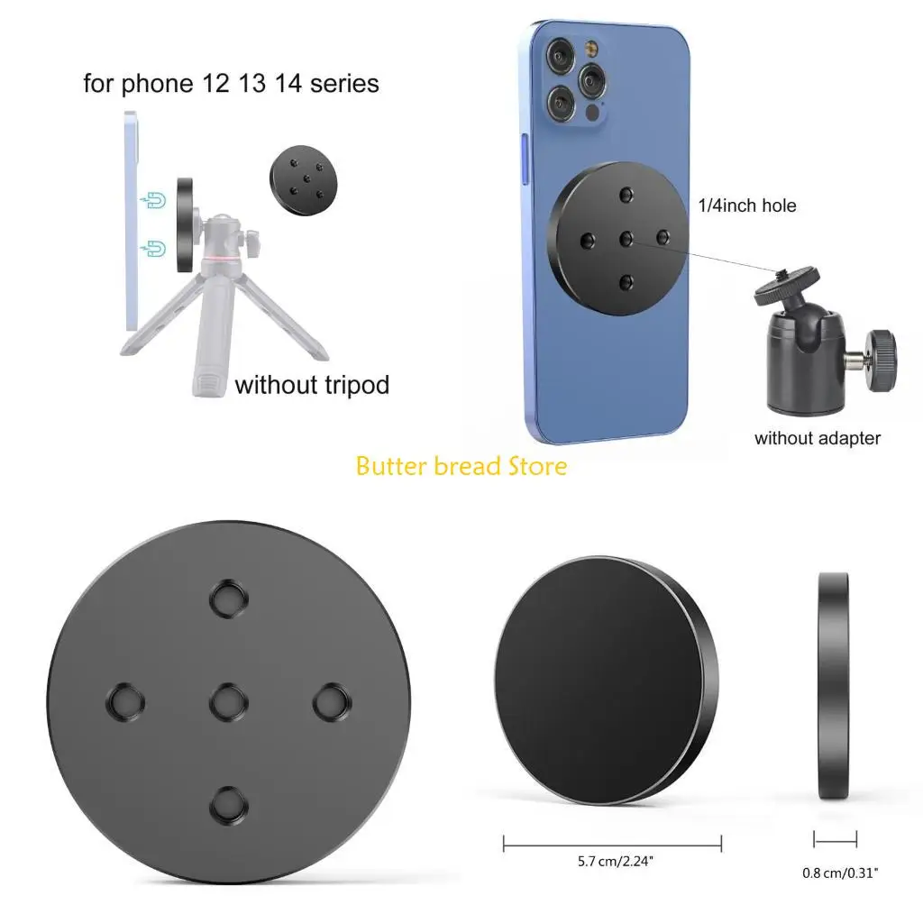

W89C 1/4-дюймовый магнитный держатель для телефона, адаптер-штатив, магнитный держатель для телефона с камерой для IOS