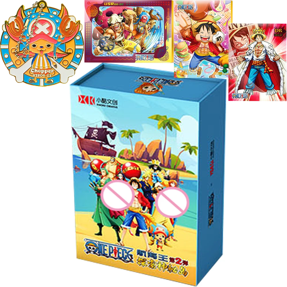 

One Piece Collection Cards Explore The Mysterious Island Cute Cartoon Anime Character Puzzle Cards Birthday Gifts for Children