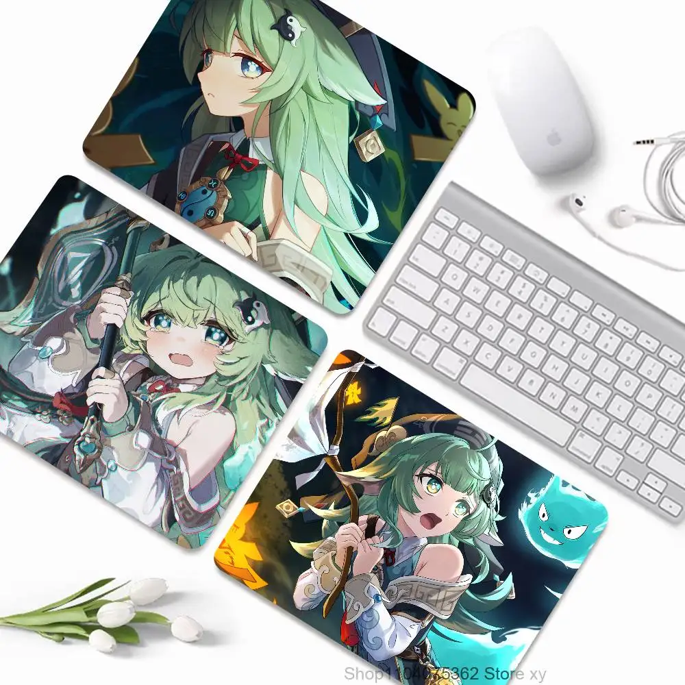 Game Anime Honkai Star Rail Huohuo Mousepad Small LockEdge Mouse Pad For Gamers Computer Desk Pad Rectangular Anti-slip Rubber