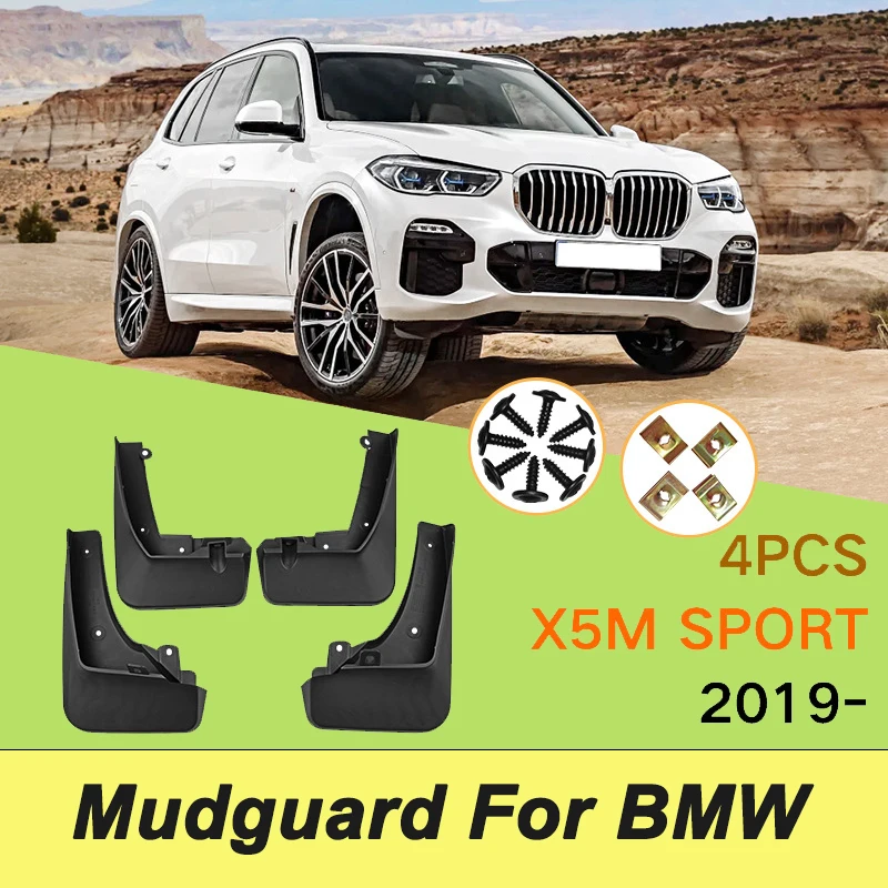 

For BMW X5 M Sport 2019-2023 2020 2021 Automotive Tire Mudguard Waterproof Prevent Mud Splashing Car Mud Flaps 4pcs Accessories