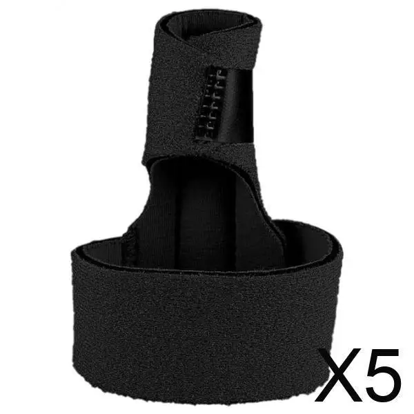 

5xFinger Splint Brace Protection Support Fastening Tape for Broken Finger black right