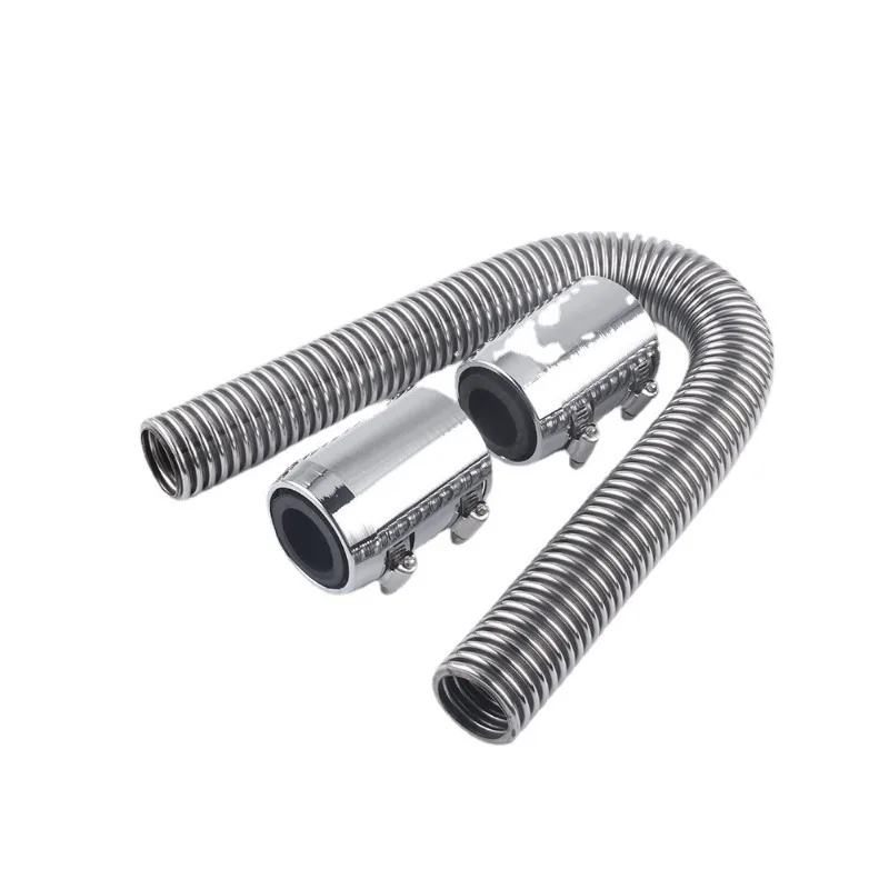 For Car Modification Accessories Cooling Pipe Set Engine Radiator Stainless Steel Hose 48 36 24 Inches 2pcs
