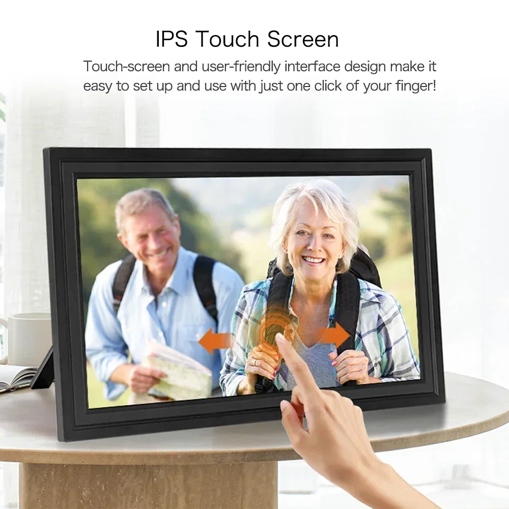 15.6 Inch WiFi Digital picture frame 32GB Large Touch screen Digital Photo Frame 1920 * 1080 IPS Auto-Rotate Frameo App