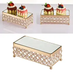European Style Cake Stand Crystal Cupcake Base Decorative Party Centerpiece for Wedding Event Birthday Party