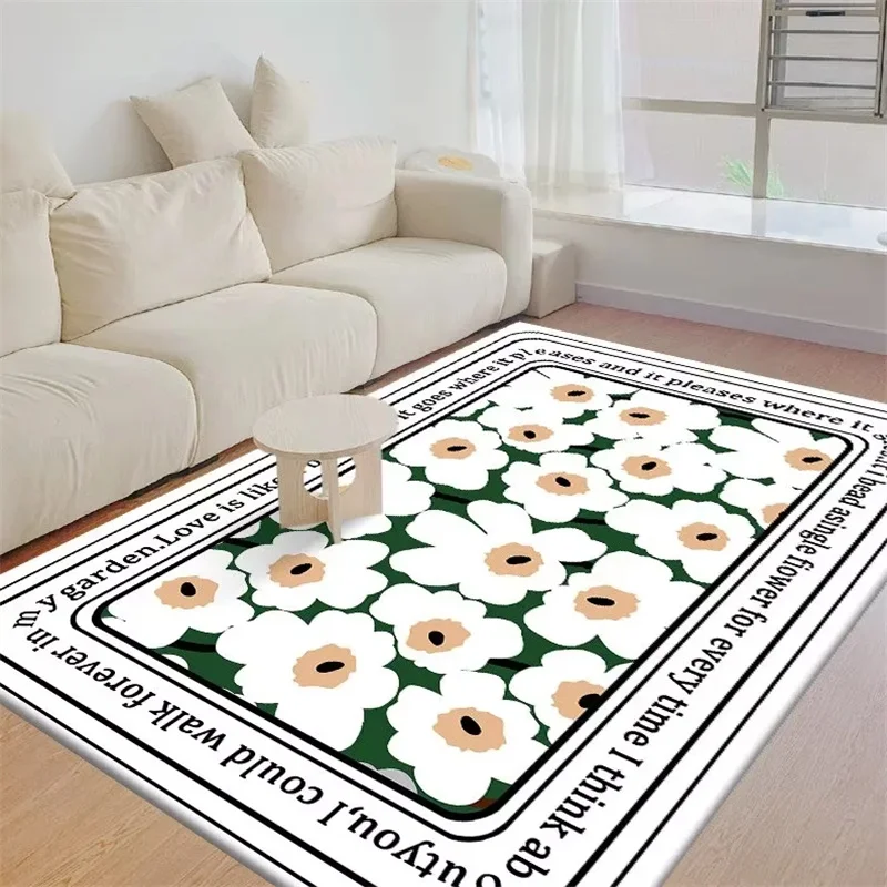 Nordic Lounge Bedside Non slip Carpet Modern Home Living Room Sofa Office Study Decoration Floor Mat