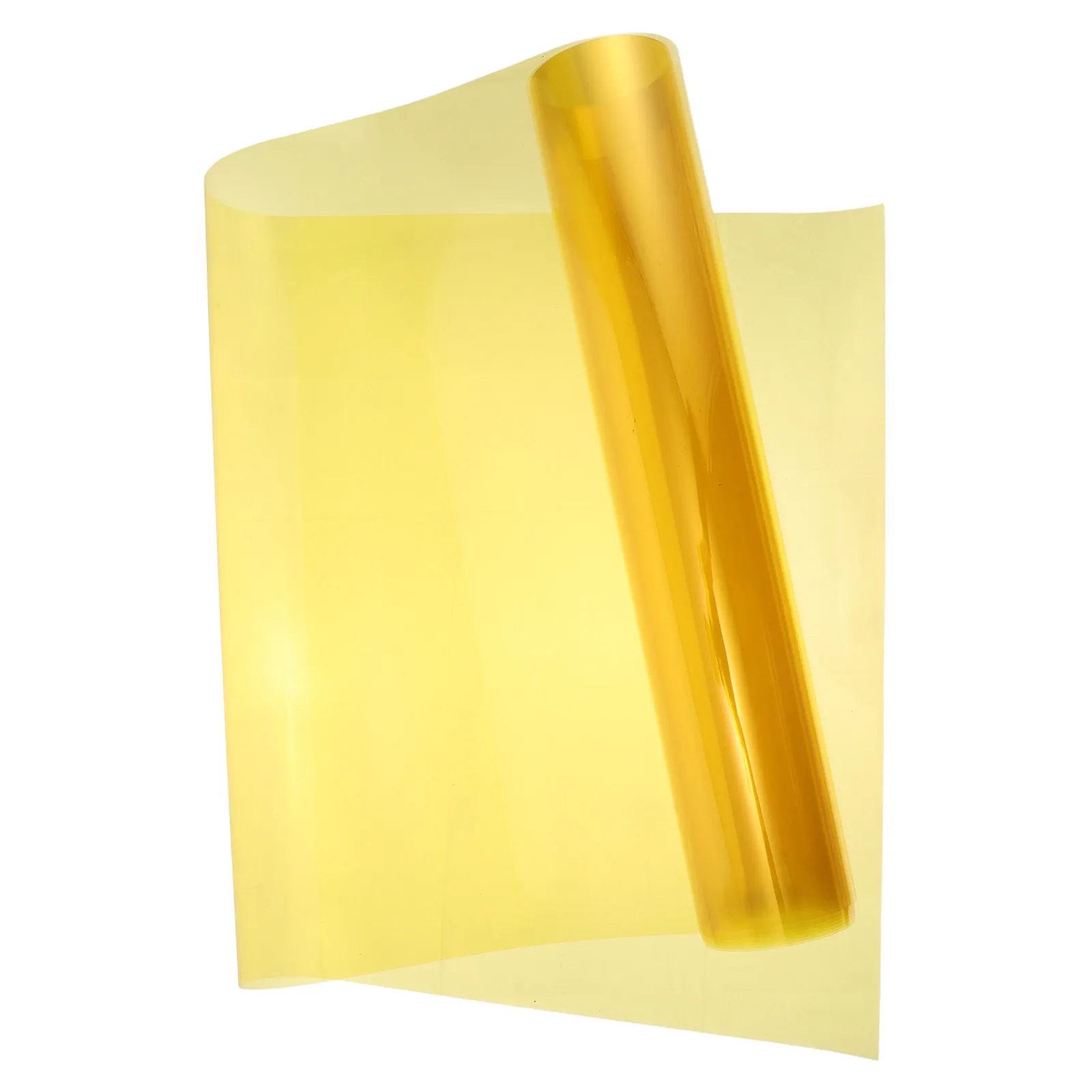1 Roll Window Privacy Film Heat Insulation Decorative Glass Sticker Uv Protector Self Adhesive Two Way Tint Yellow 78.74x15.75 view 4