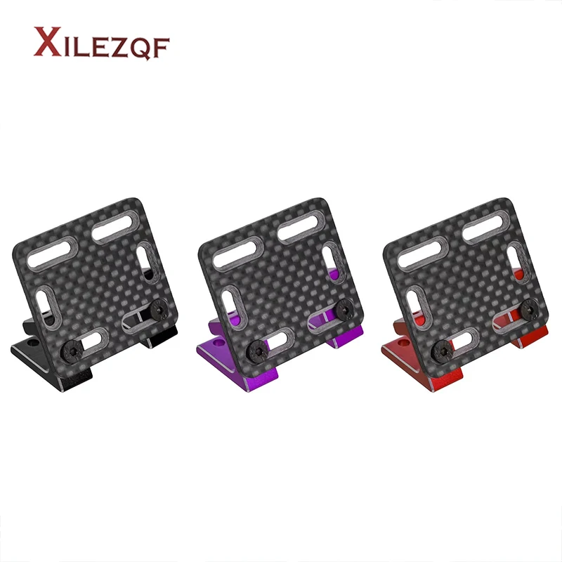 XILEZQF Carbon Fiber ESC V2 Inclined Mount Plate for YOKOMO YD2 RC Car Upgrade Part Accessory Durable Lightweight