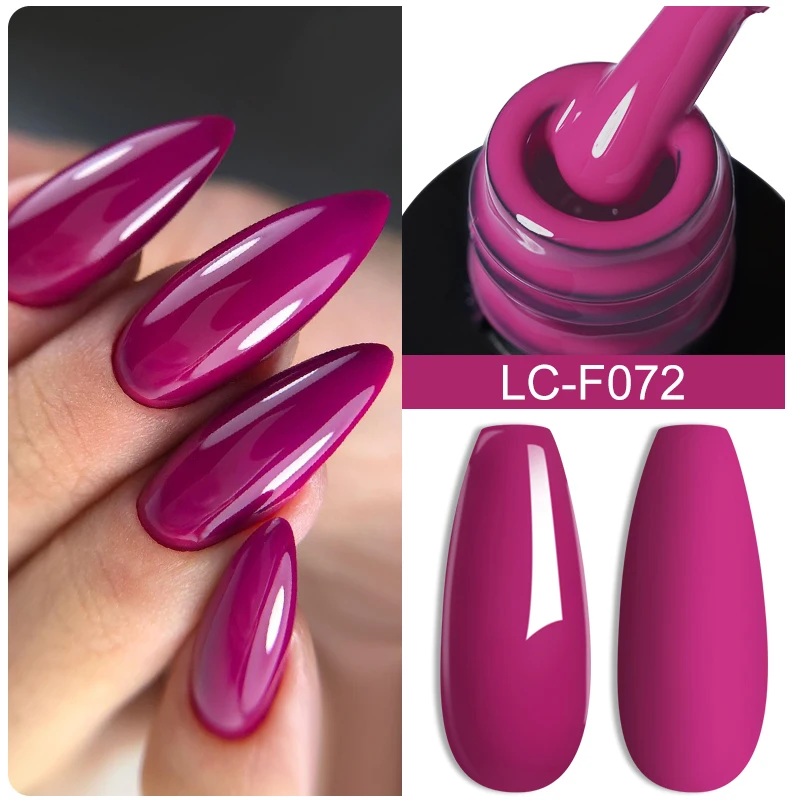 LILYCUTE 7ML Śliwkowy żelowy lakier do paznokci Nail Art Vernis Semi Permanent Manicure DIY Soak Off LED UV Base Top Coat Nail Gel Ongle