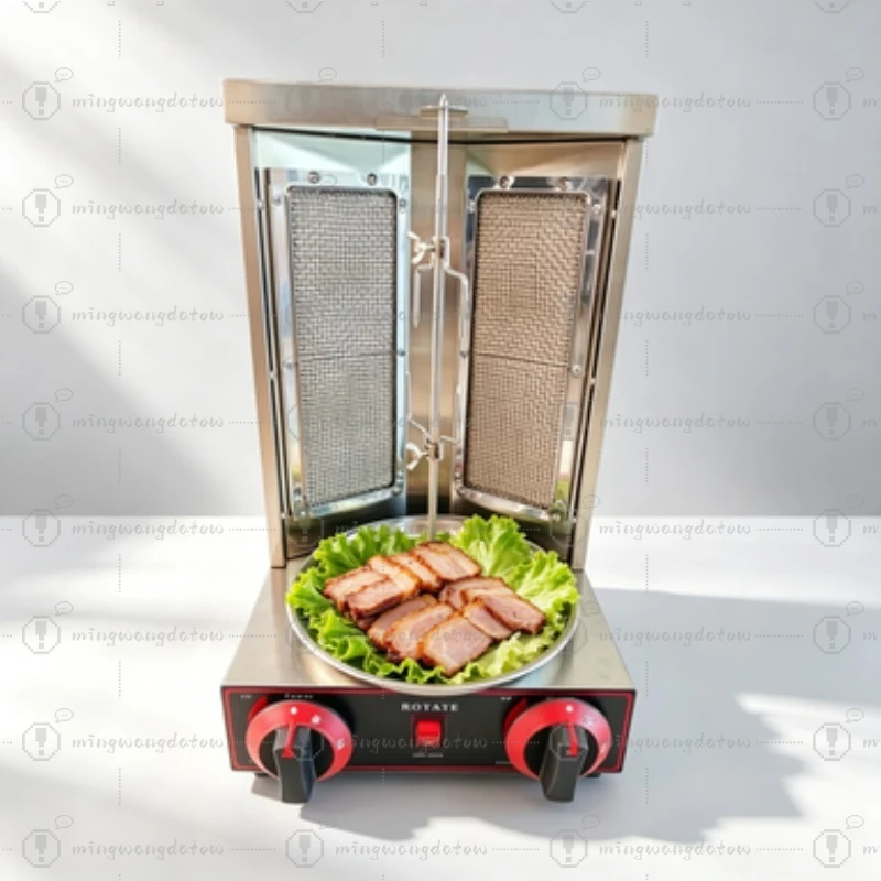 Gas BBQ Grill, Automatic Rotating Chicken Roaster, Turkish Kebab Machine, Small Brazilian Barbecue Machine
