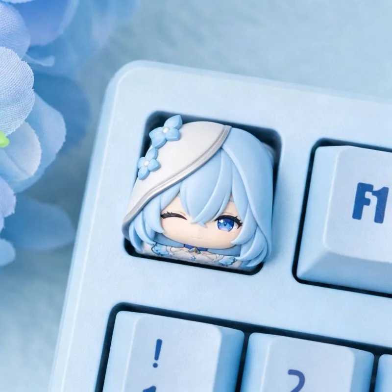 Aemeath Keycap Game Wuthering Waves Theme 3D The Shorekeeper Phrolova Denia Anime Keycap Figure Collection Cospaly Doujin Gifts