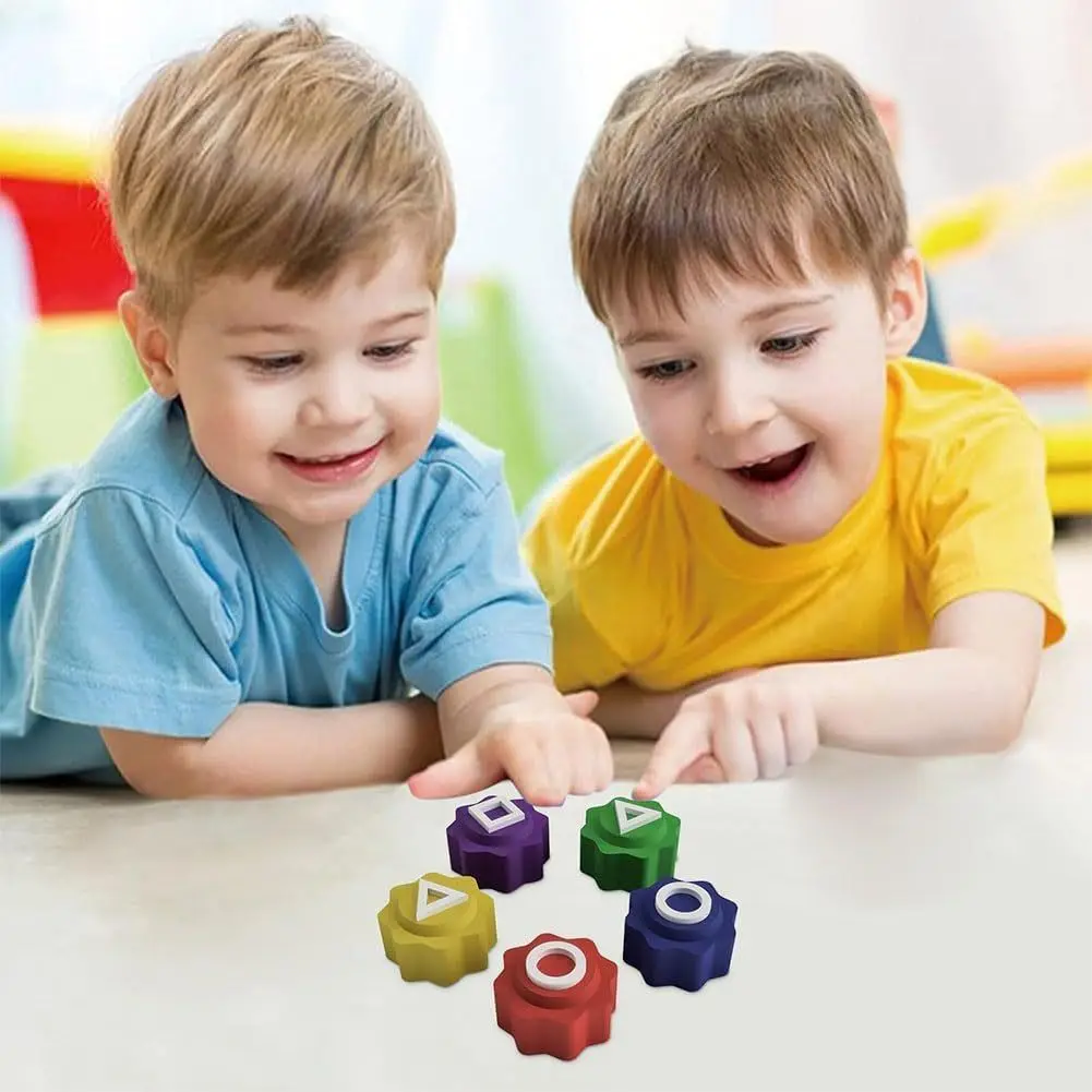 Korean Folk Game Sets Dice Party Game Props Square Circle Triangle Family Stone Catching Game Props Gonggi Jack Set For Kids Toy