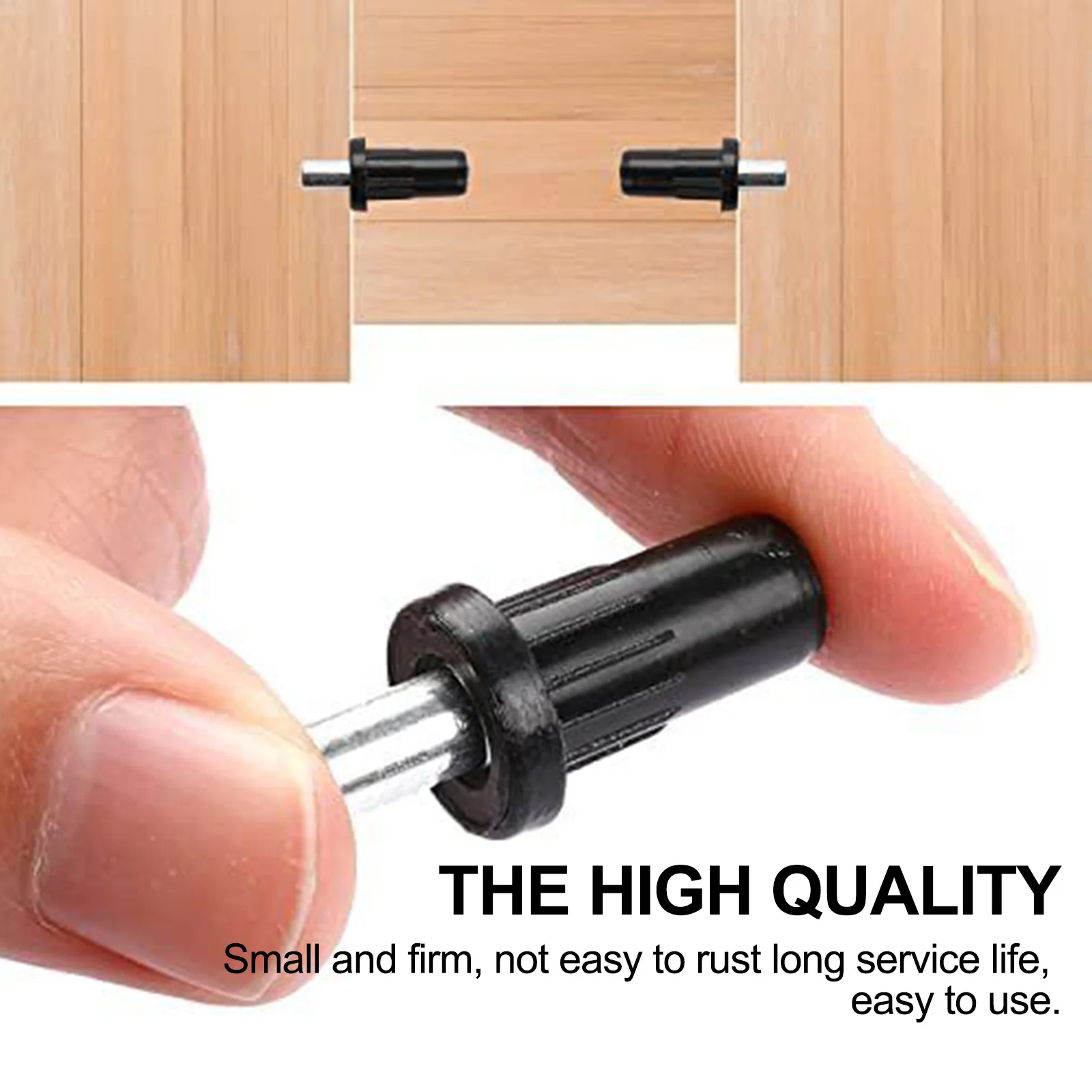 Home Improvement Black Silver Cabinet Door Repair Pins Compact Size Easy Installation Lightweight Long-lasting