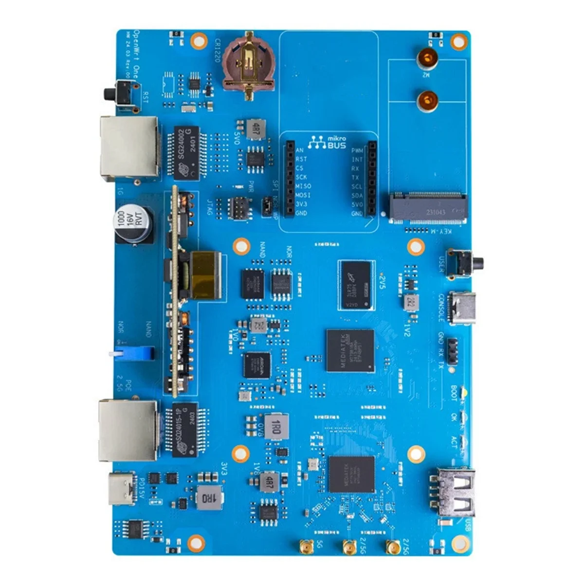 A07I Voor Banana Pi OpenWrt Een Router MT7981B 1GB DDR4 WiFi6 Gigabit Ethernet RJ45 Open Source Smart Router Board