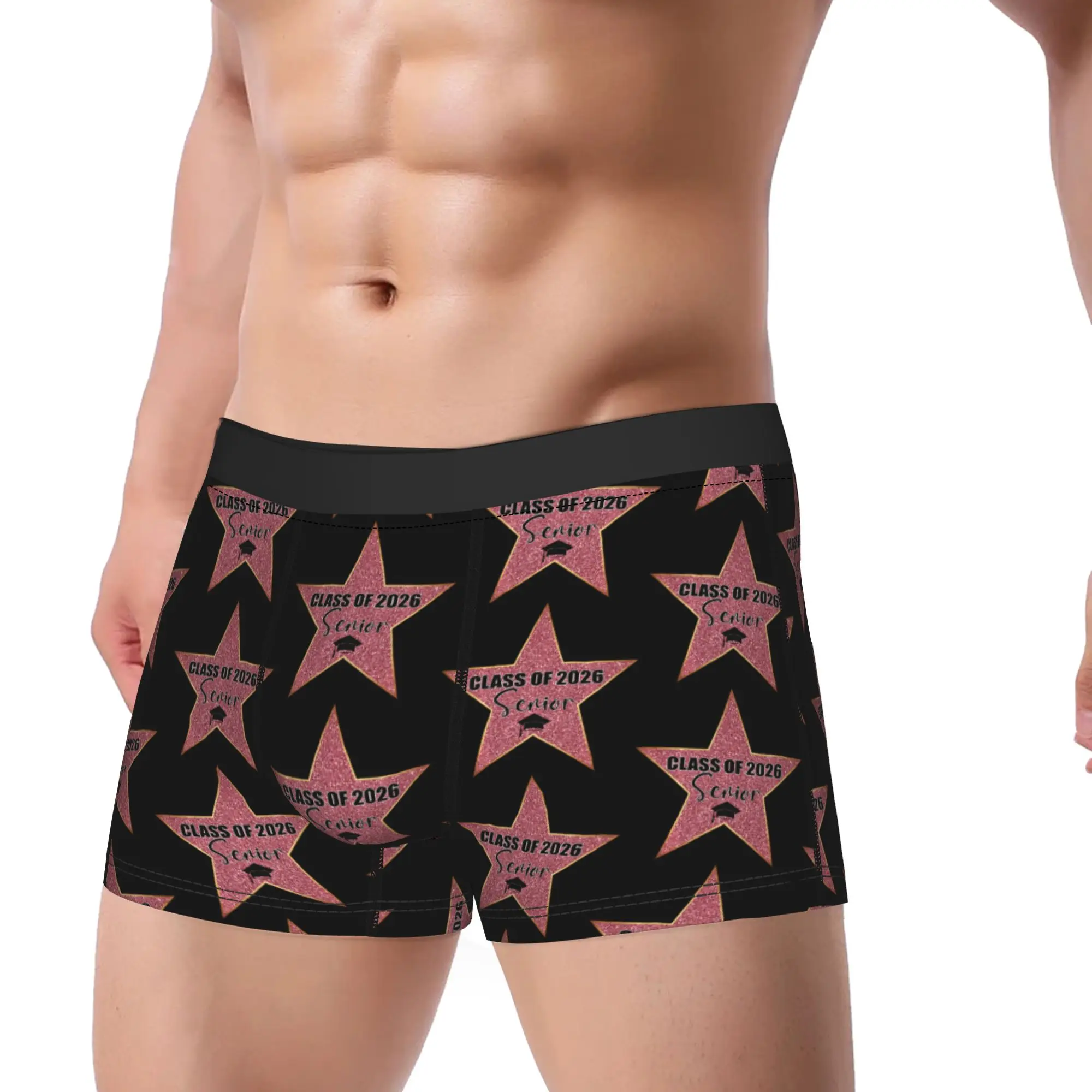 Senior Graduation Star College High School  Class Of 2026 Underpants Homme Panties Man Underwear Comfortable Shorts Boxer Briefs