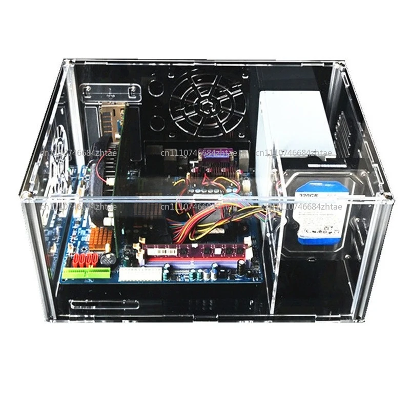 DIY New Desktop Package, Organic Glass, Acrylic, Personalized Fully Transparent Case, Vertical ATX