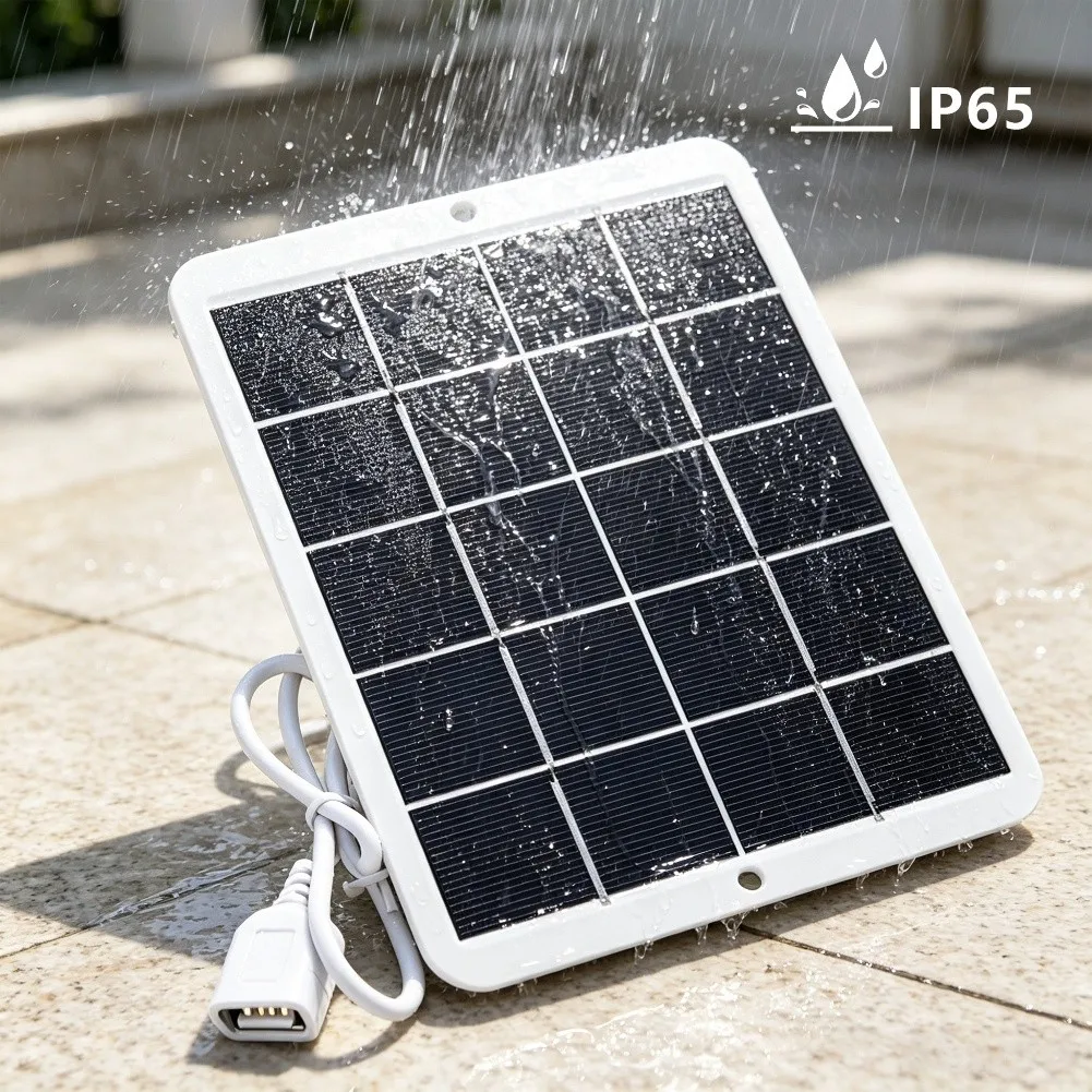 USB Solar Panel 5V 3W Output for Charging For Mobile Phones During Camping Hiking Fishing and RV Outdoor Adventures