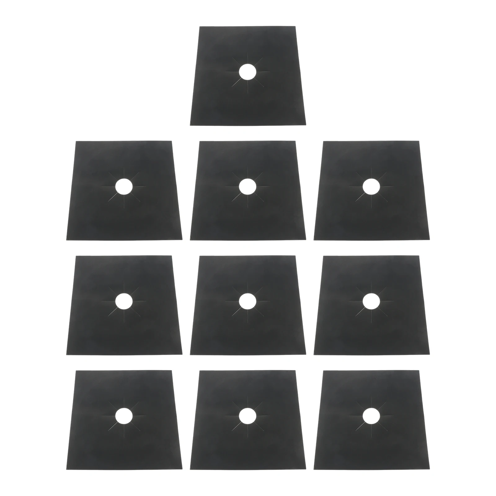 10PCS Reusable Gas Burner Stovetops Protection Pad Universal Anti-High Temperature Pad Kitchen Mat Cooker Cover Accessories