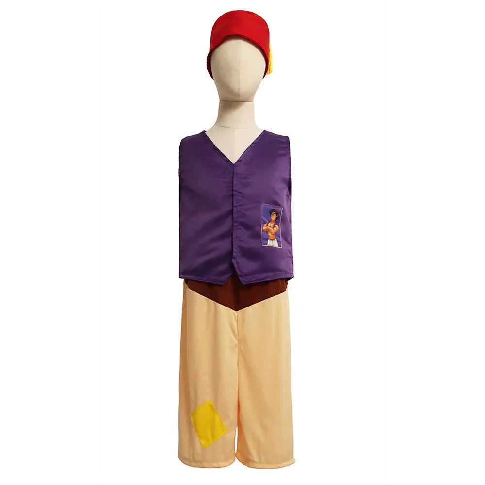 Bambino bambini lampada araba Costume di Aladdin Cosplay per ragazzi Halloween Purim Carnival Party Masquerade Fantasia Dress up Umorden