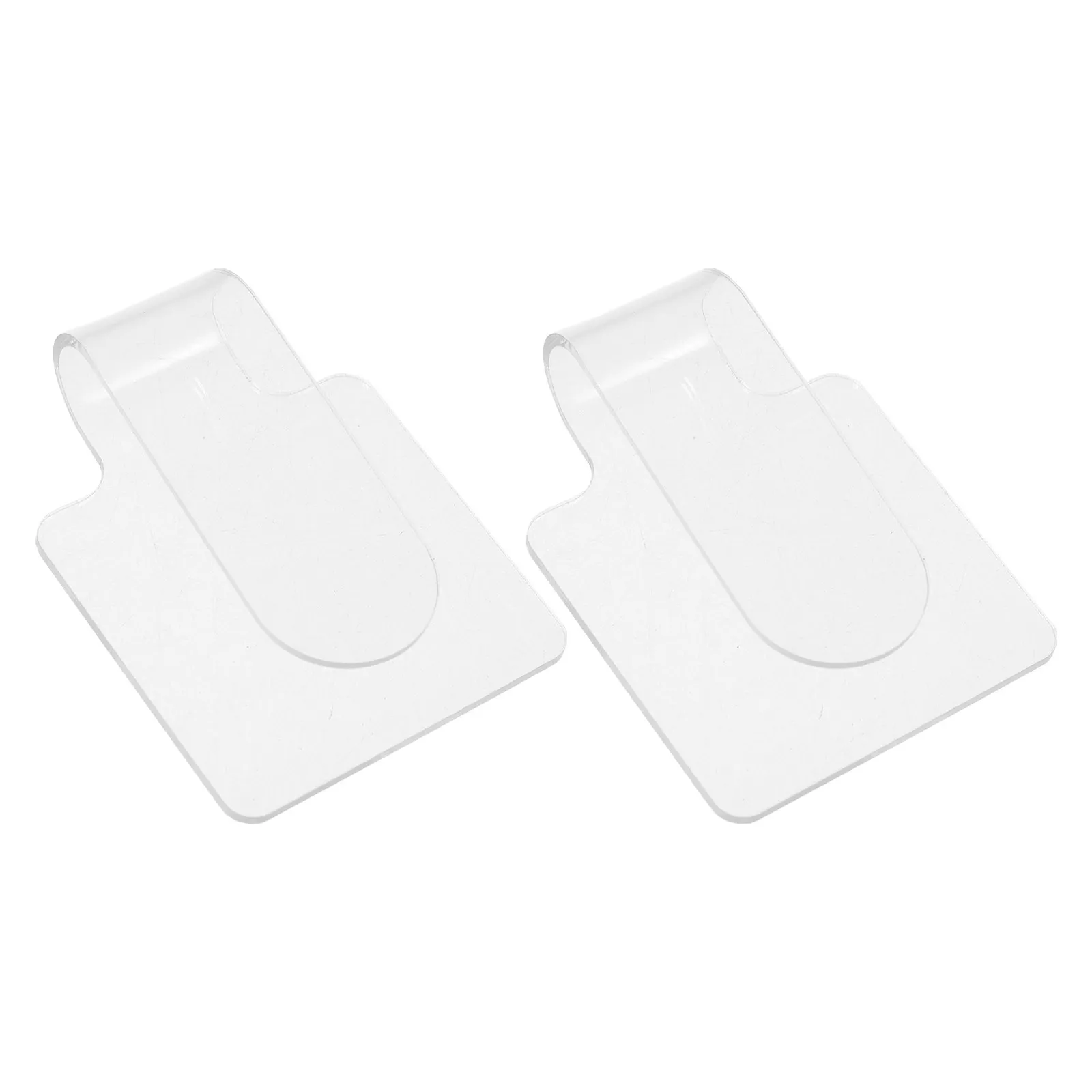 2 palettes de maquillage portables en acrylique transparent, design ergonomique pour estomper, contourer, appliquer des fonds de teint, des rouges à lèvres et des teintes adaptées au teint