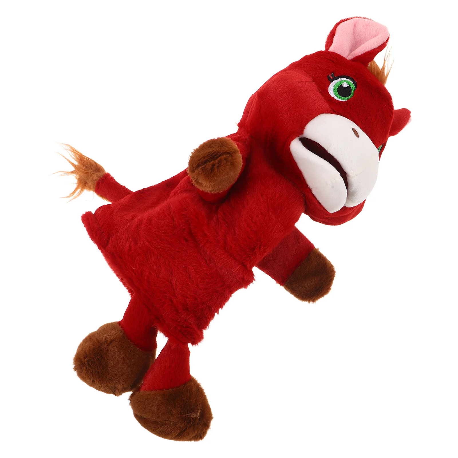 Fantoche de mão interativo para crianças adulto desempenho palco jogar ferramenta educacional presente criativo traje personagem animal