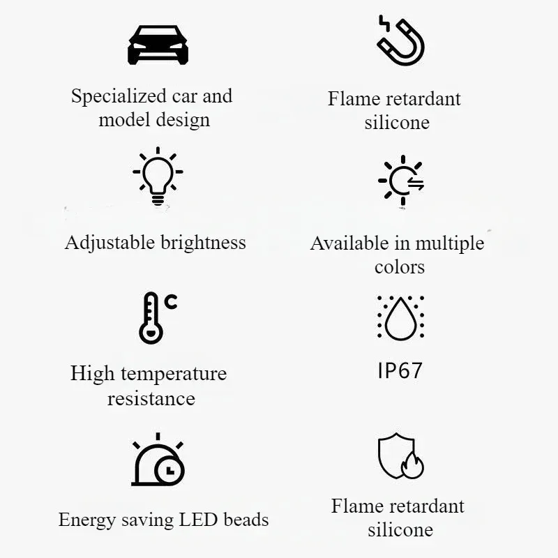Frunk-Lichtleiste für Tesla Model Y/YL Juniper Vorderkofferraum LED-Innenbeleuchtung Dekorative Campingbeleuchtung Zubehör – Detail 4