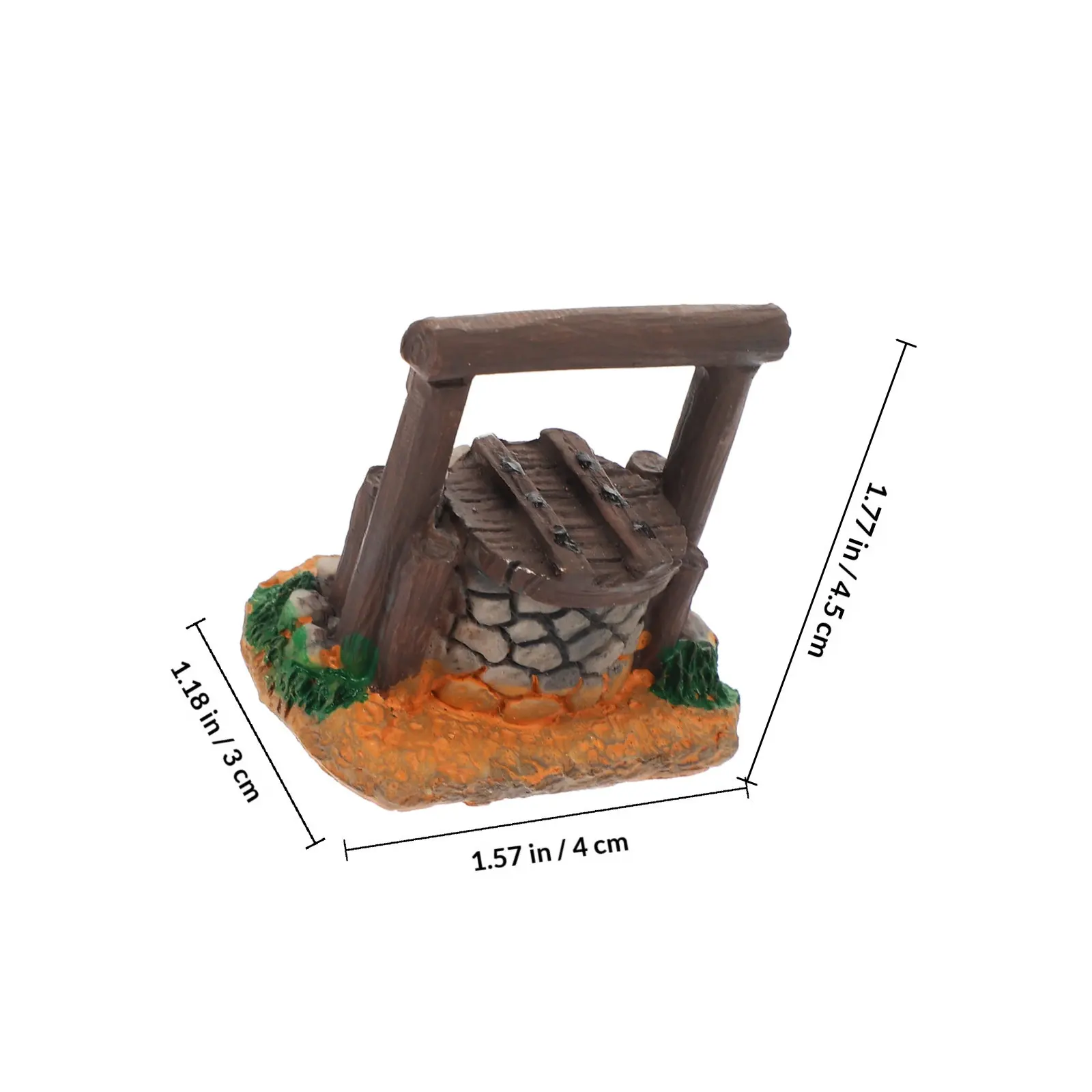 Miniature Garden Water Well Sandstone Micro Landscape Decoration Vintage Style Bonsai Pot Desktop Decor Micro Scene Craft