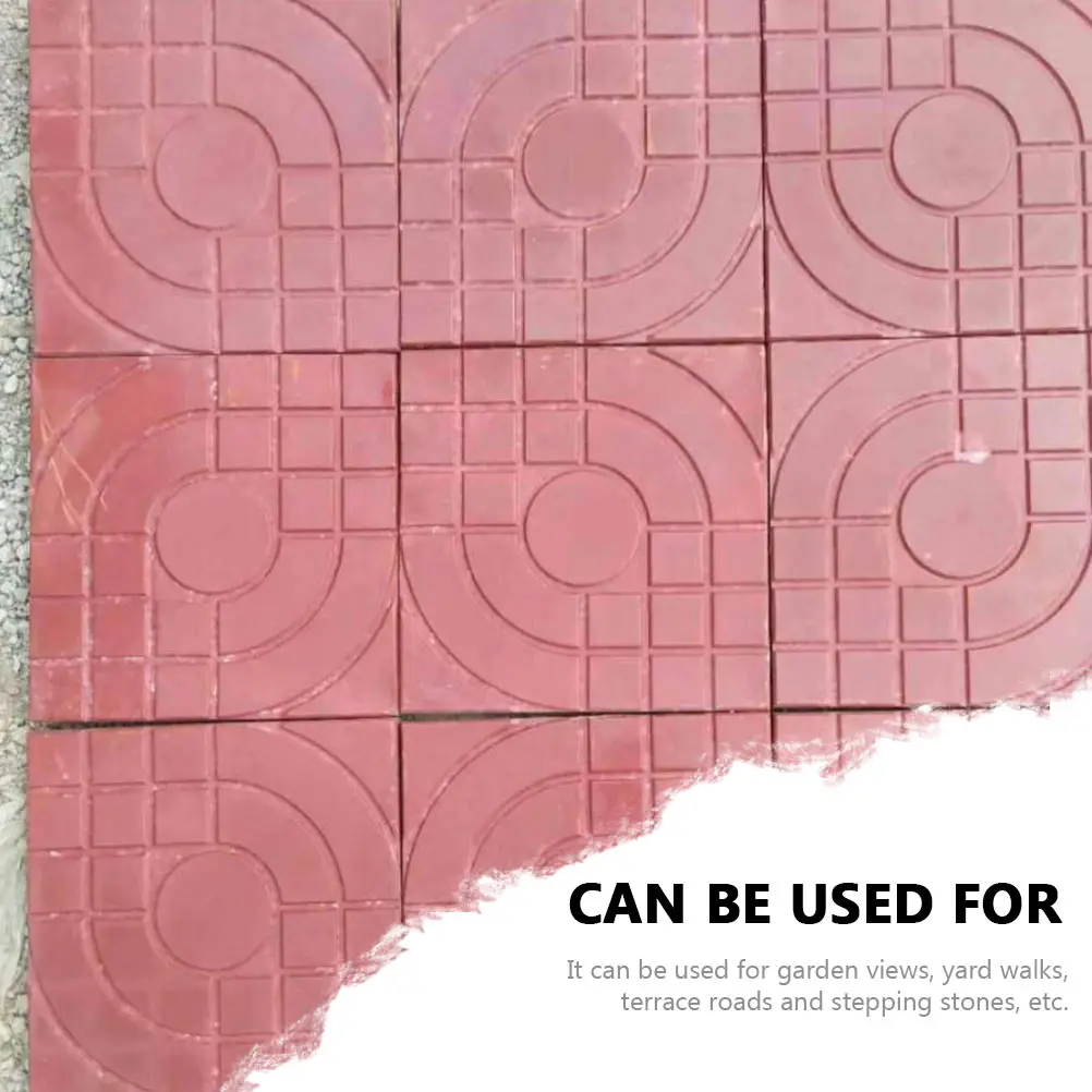 

2 Pcs Plastic Mold Concrete Paver Molds for Pavement Brick Reusable Path