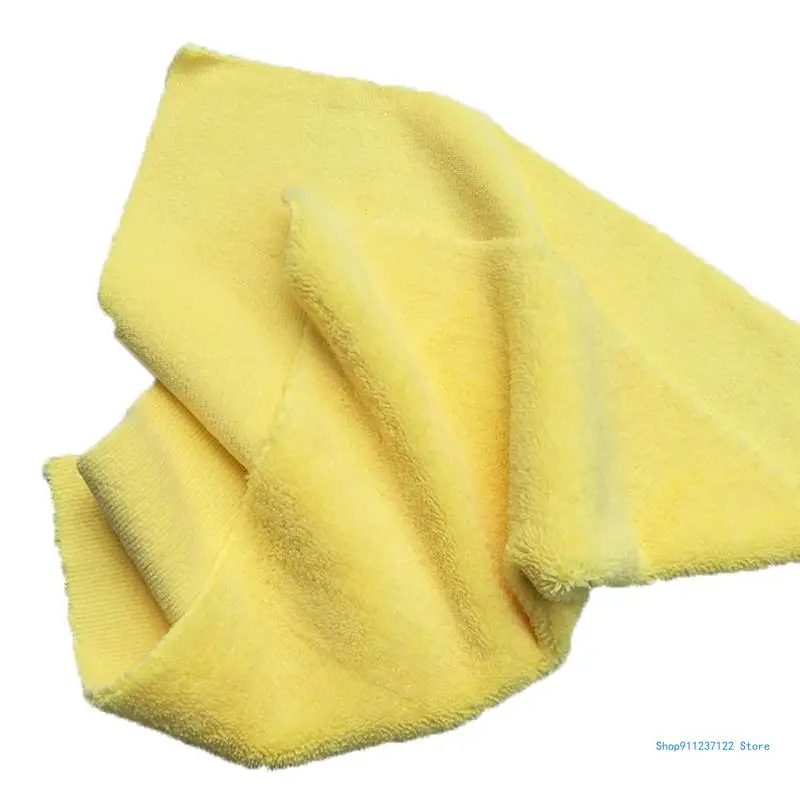 Multipurpose Plush Microfiber Edgeless Cleaning Towel Household Cleaning Cloth Rag Car Wash Towel Cleaning Tool