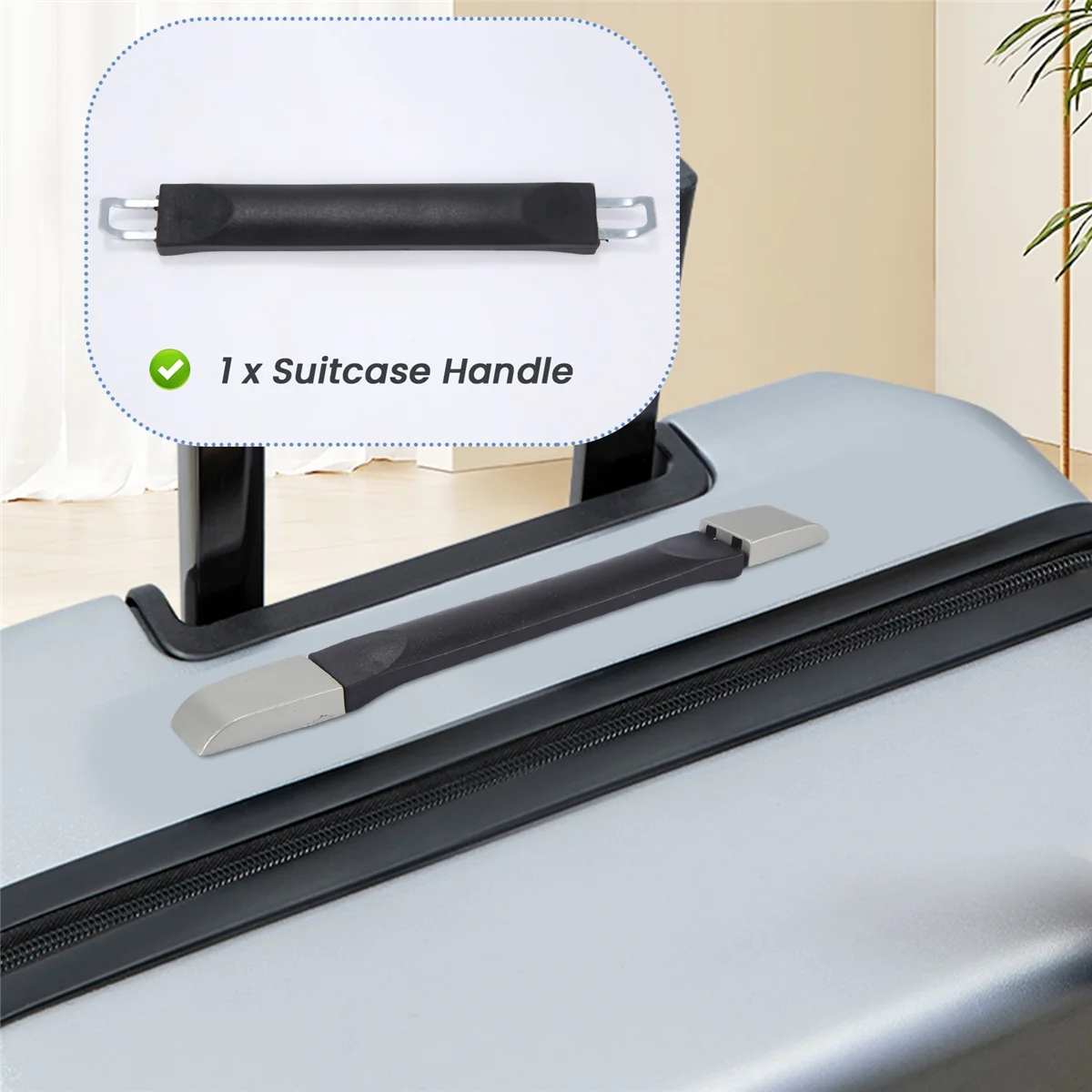 Maniglia per valigia, Maniglia per valigia per valigia Maniglia flessibile per cinghia di ricambio da 25 cm YDH