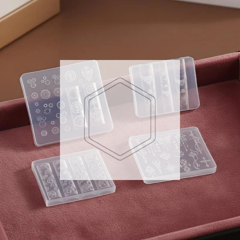 Butterfly Wing Nail Art Silicone Mold Kawaii Reusable Stamping Template Soft Durable for Nail Beauty Salon DIY