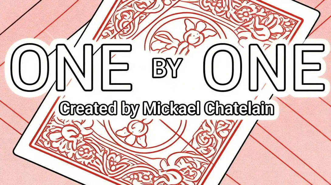 One by One Mickael Chatelain Card Change Magic Trick Precision Transformation Poker Cards Close Up Illusion Gimmick Props Magica