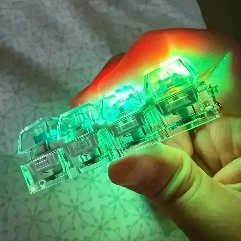 2026 Light Up Keyboard Key Stress Relief Clickable LED Button Toy for Anxiety Office Desk Accessory
