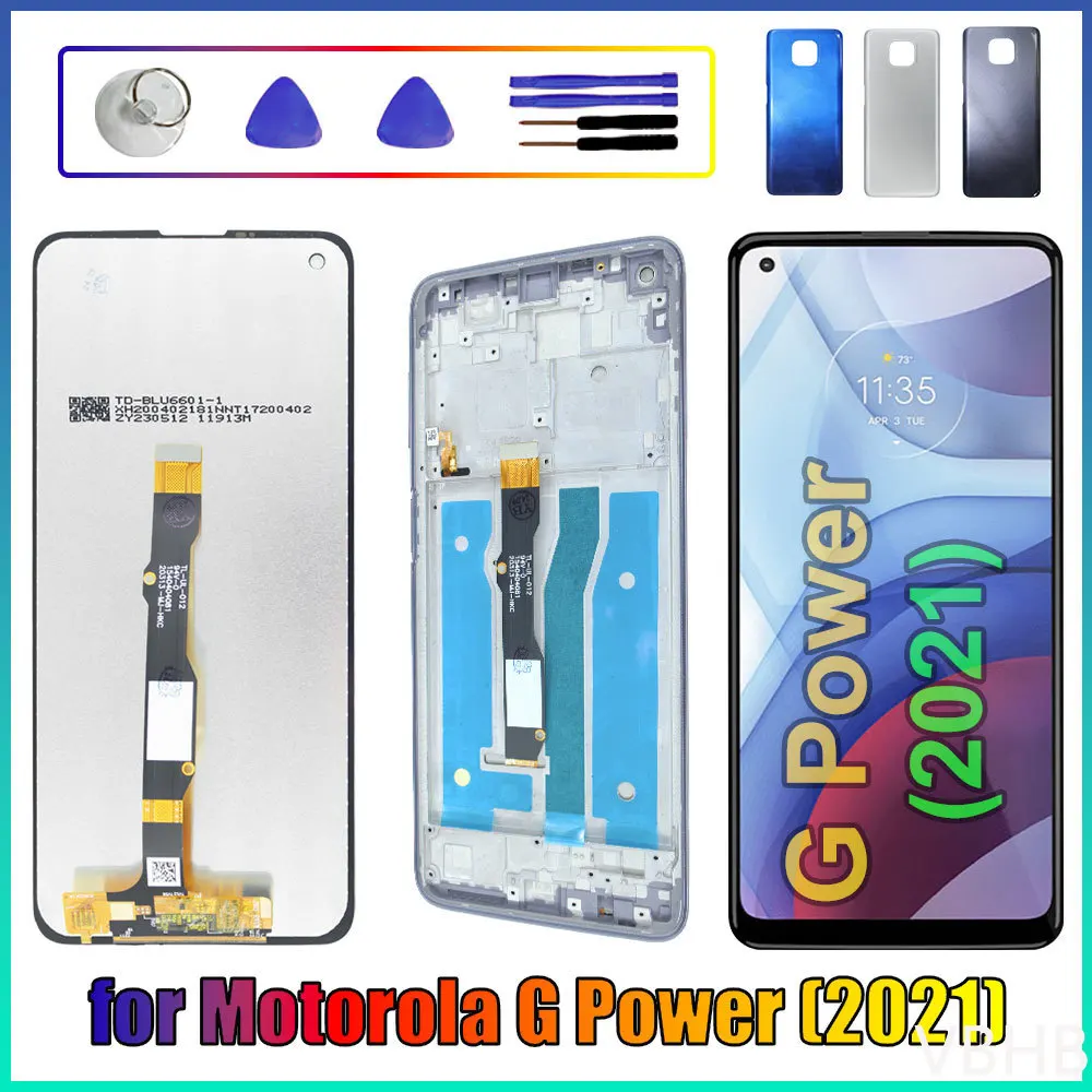 High Quality LCD Touch Digitizer Screen Assembly For Motorola Moto G Power 2021 XT2117 Mobile Display Replacement Spare Parts