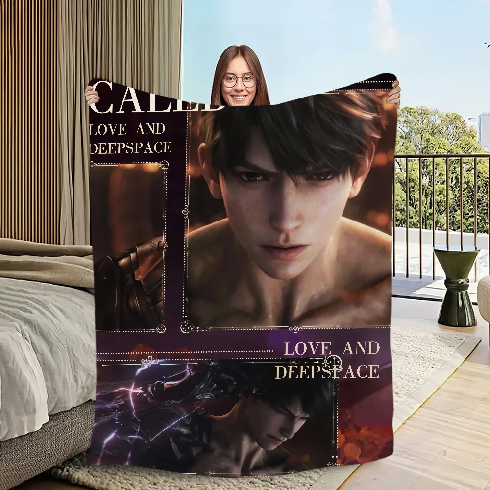 Game L-Love and Deepspace caleb Warm Soft Plush Nap Blankets Sofa rug for Living Room Office Bedroom Home Travel Birthday Gifts