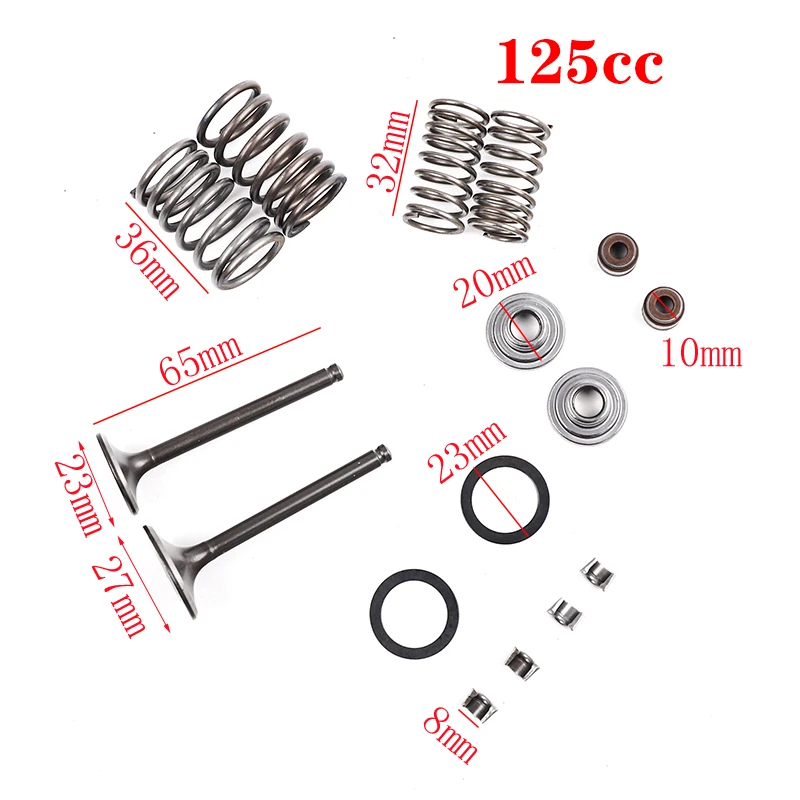 70 Valve Rebuild Kit Intake Exhaust Valves Springs For XL70 XR70 CRF70 ATC70 C70 CL70 CT70 SL70 70cc-90cc Cylinder Head